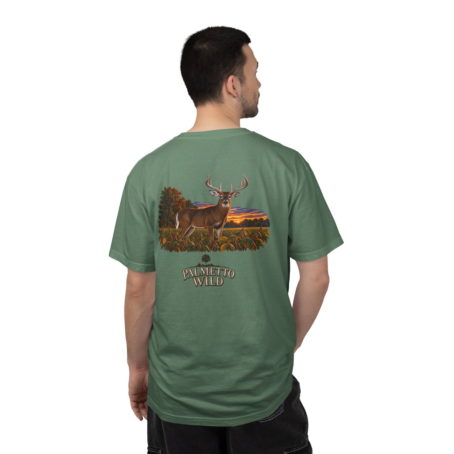 Buck in Soybeans Tee