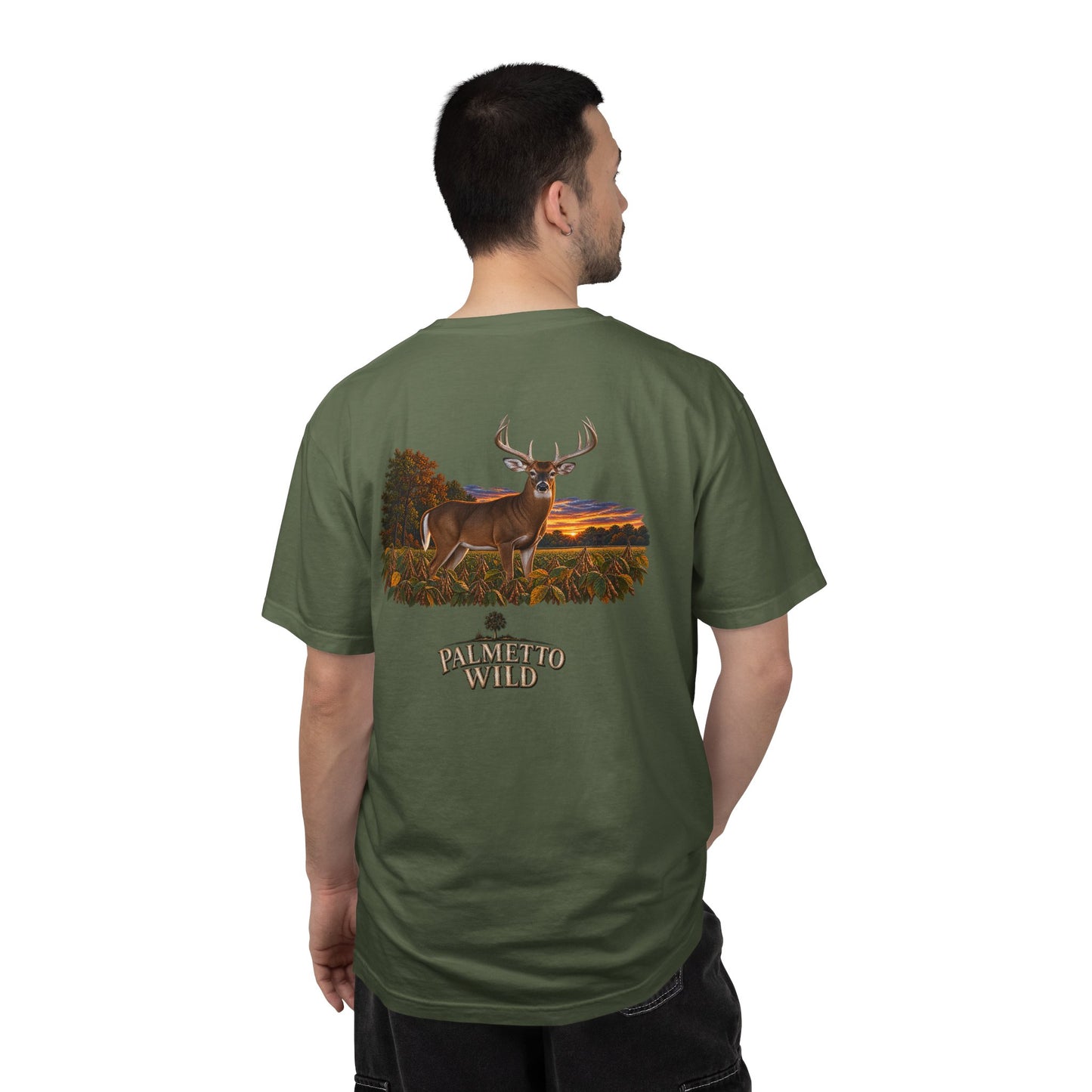 Buck in Soybeans Tee