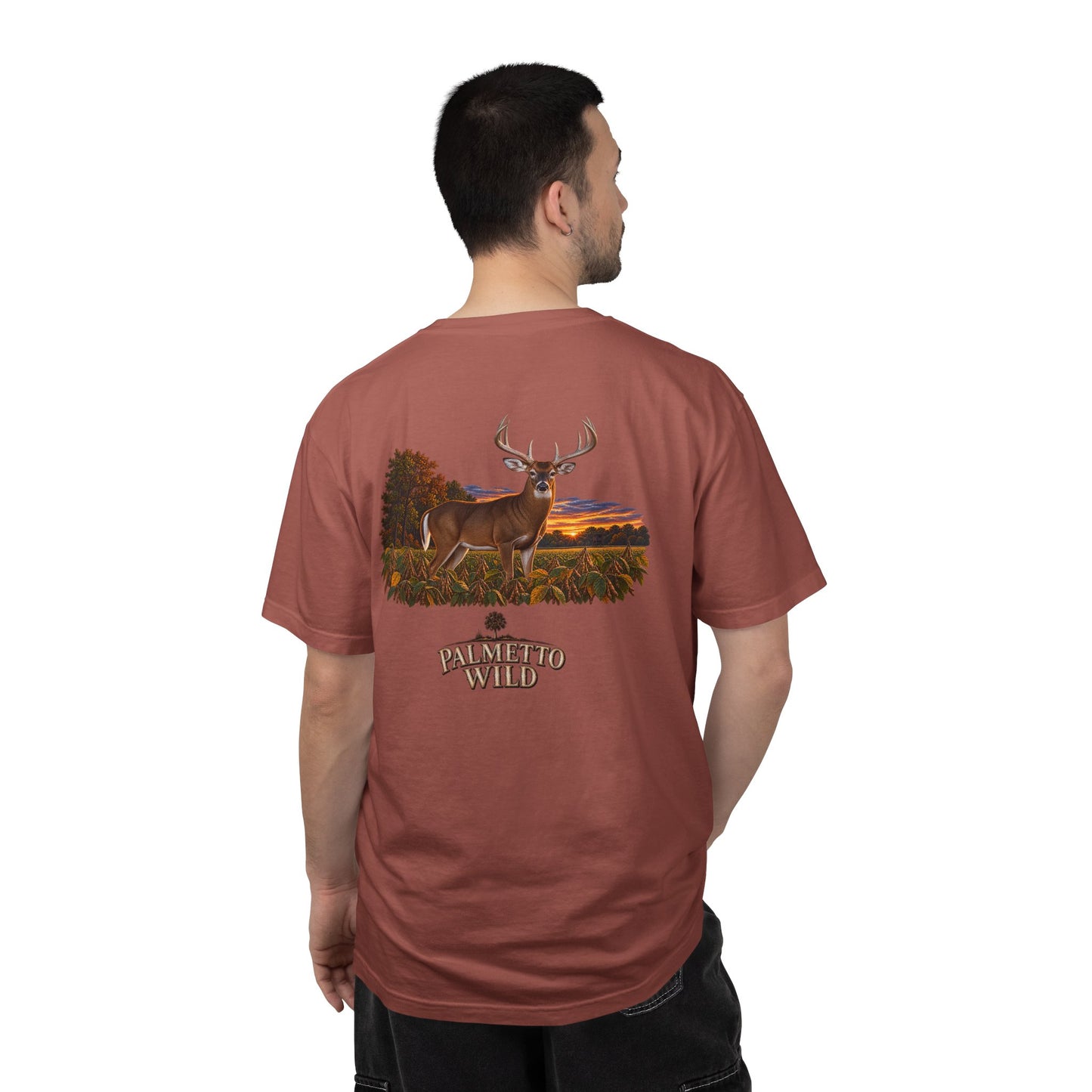 Buck in Soybeans Tee