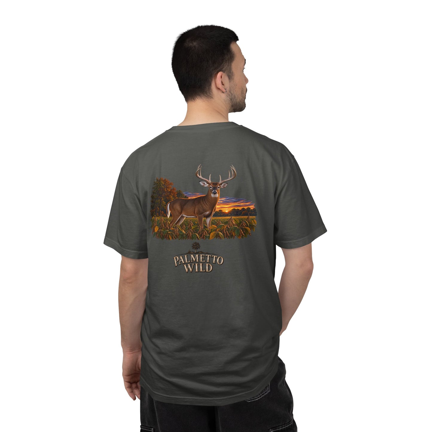 Buck in Soybeans Tee