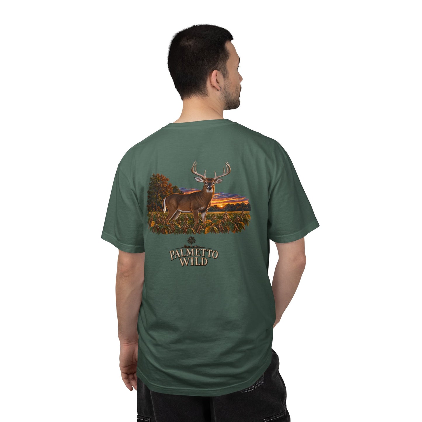 Buck in Soybeans Tee