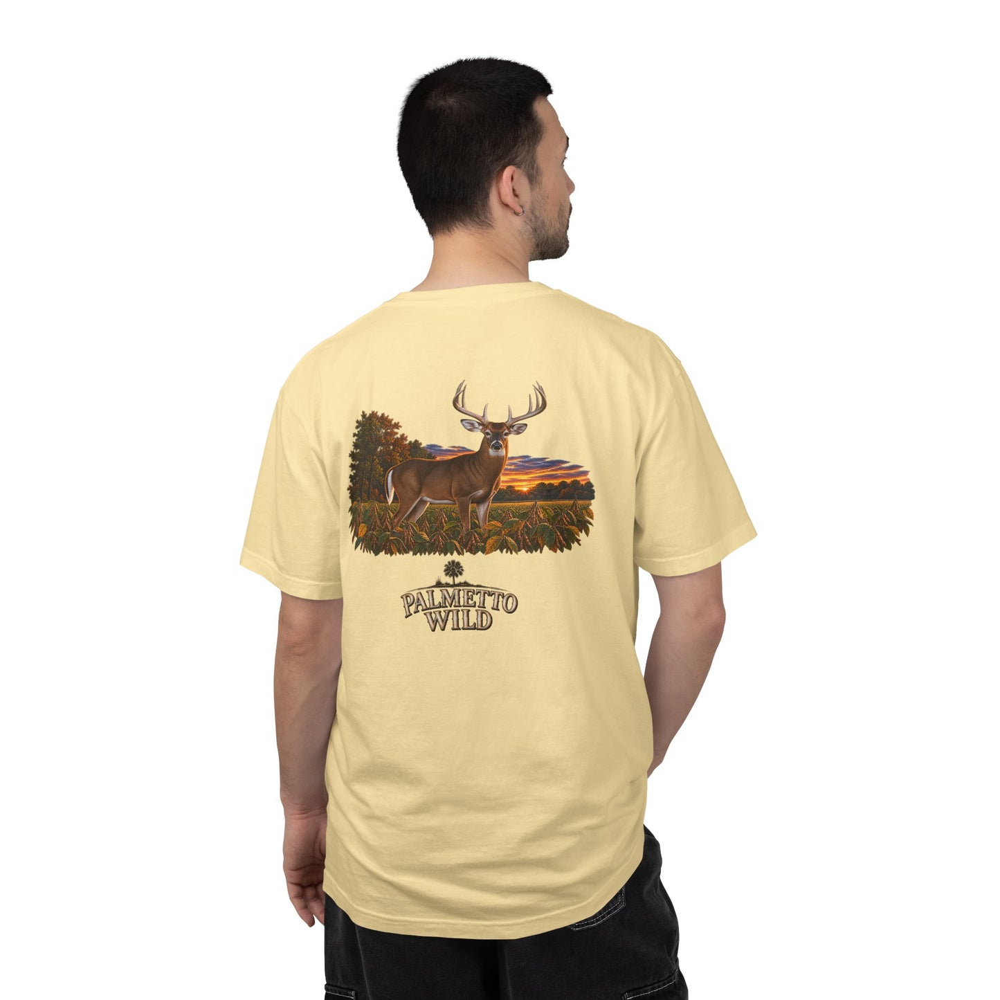 Buck in Soybeans Tee