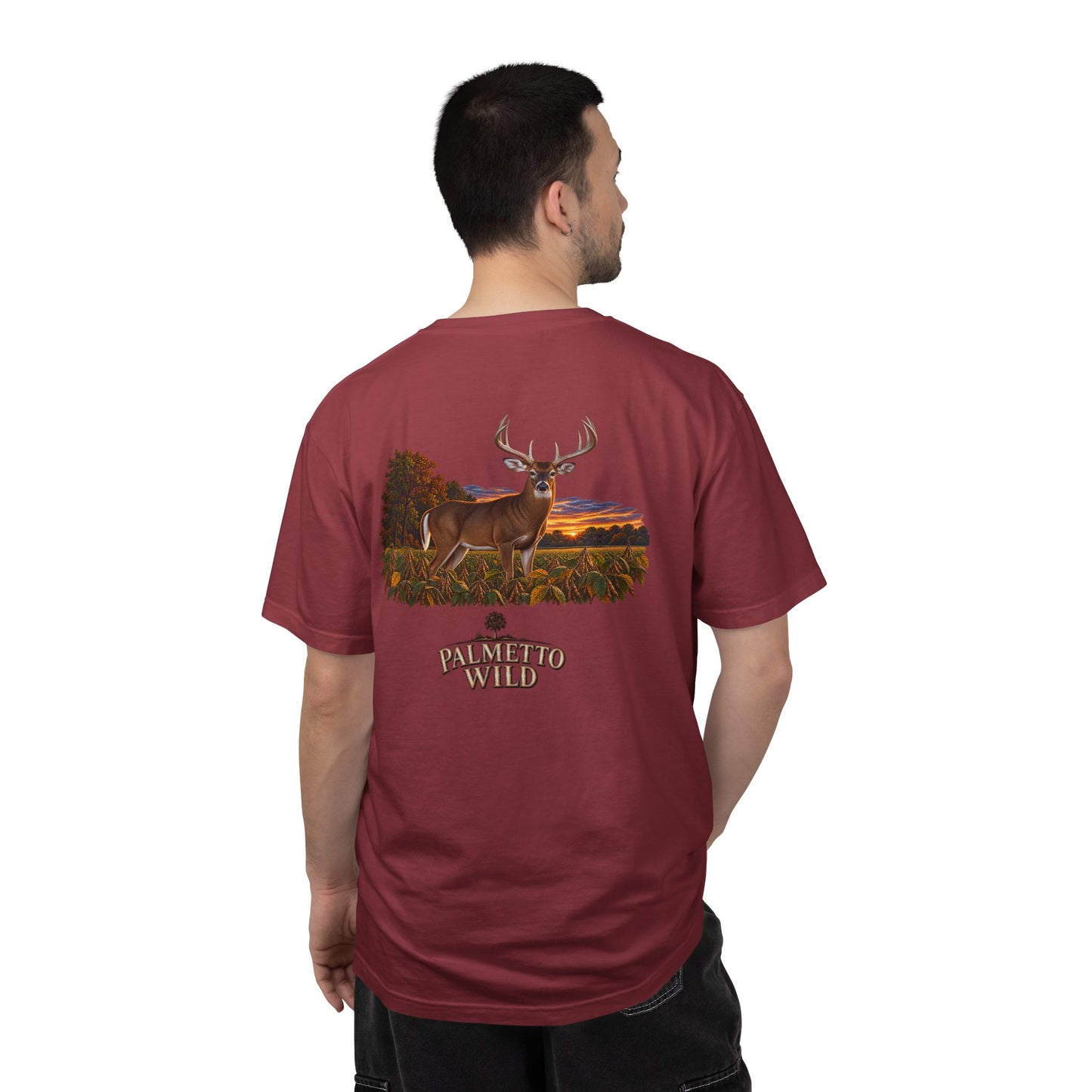 Buck in Soybeans Tee