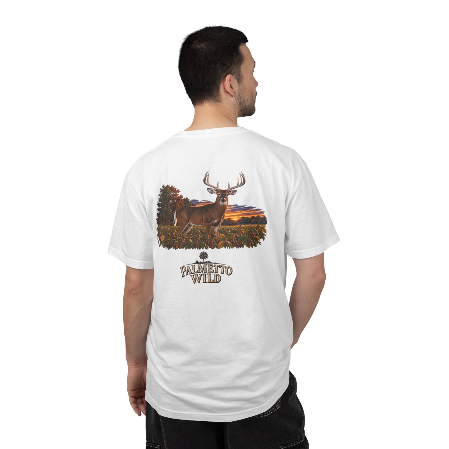 Buck in Soybeans Tee