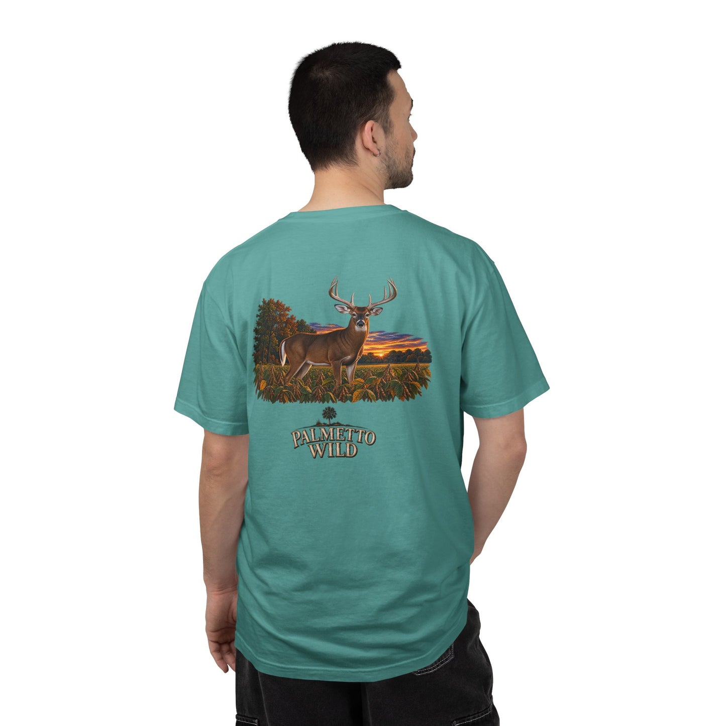 Buck in Soybeans Tee