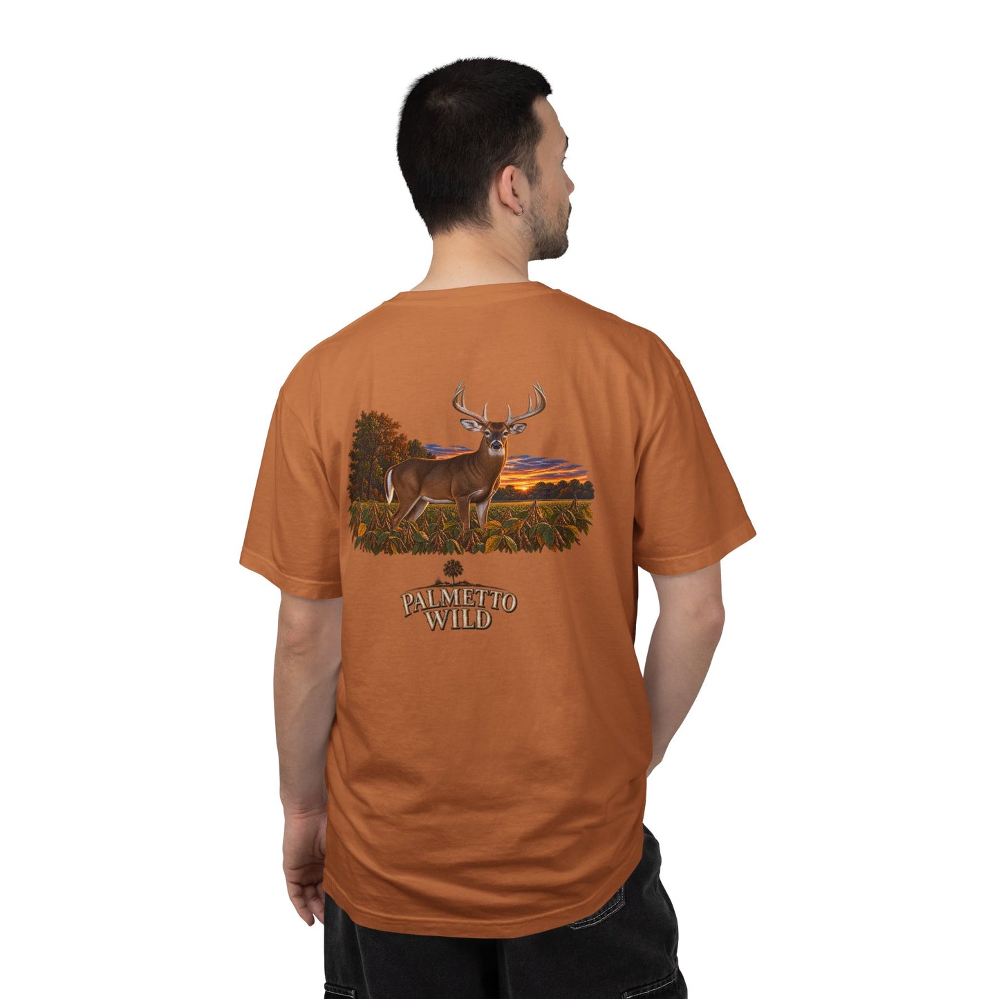 Buck in Soybeans Tee