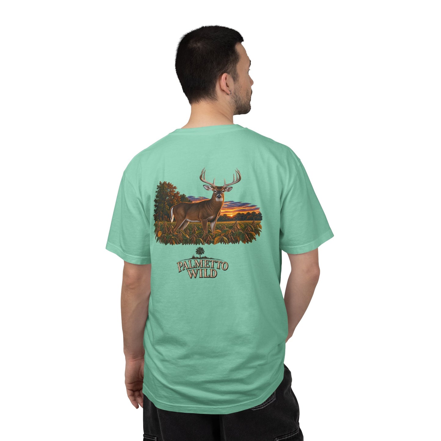 Buck in Soybeans Tee