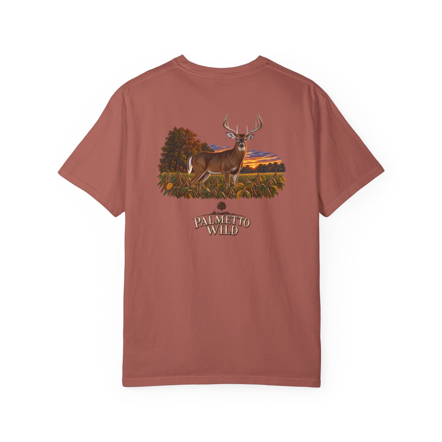 Buck in Soybeans Tee